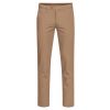 Pantalon Chino Homme, Coupe Regular Fit, Couleur Camel