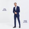 Pantalon Homme Premium, Bleu Italien, Porté avec Veste assortie