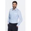 Chemise Pilote, Manches Longues, Bleu