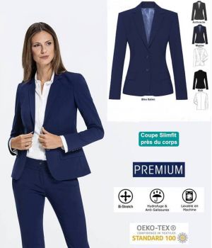 Veste Femme Premium, Elégante et Chic, Bi-Stretch, SlimFit