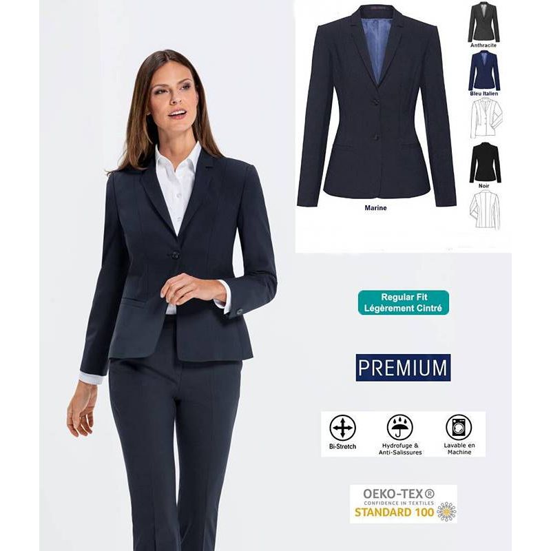 Veste Femme Premium, Elégante et Chic, Bi-Stretch, Regular Fit