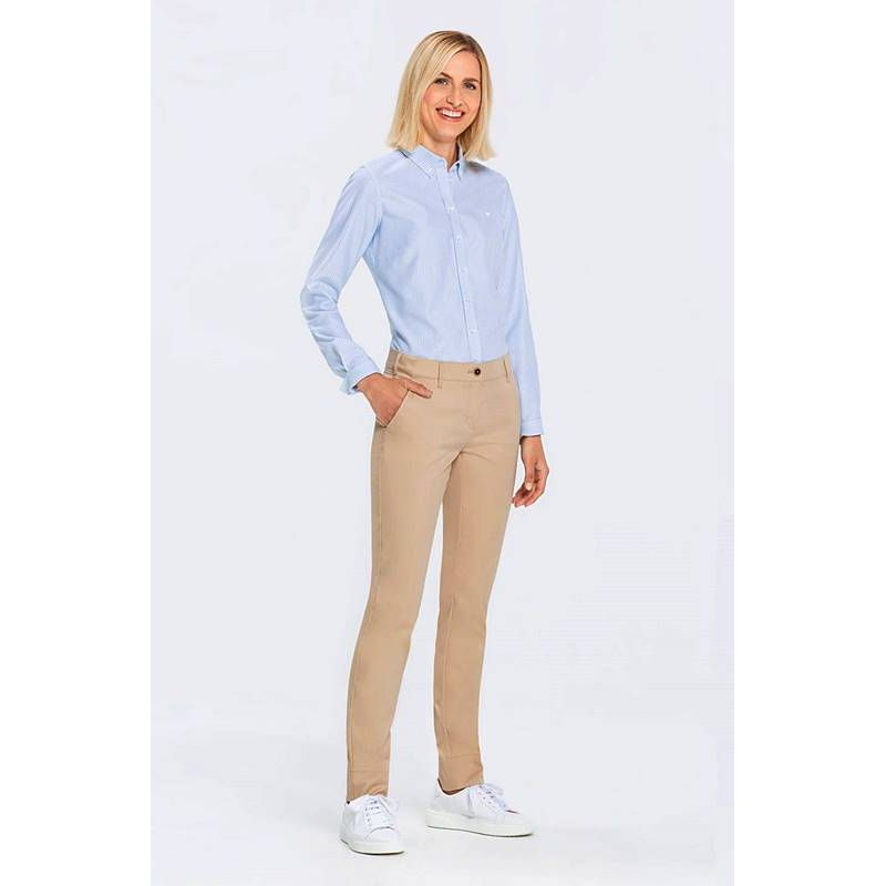 Pantalon chino hot sale décontracté femme