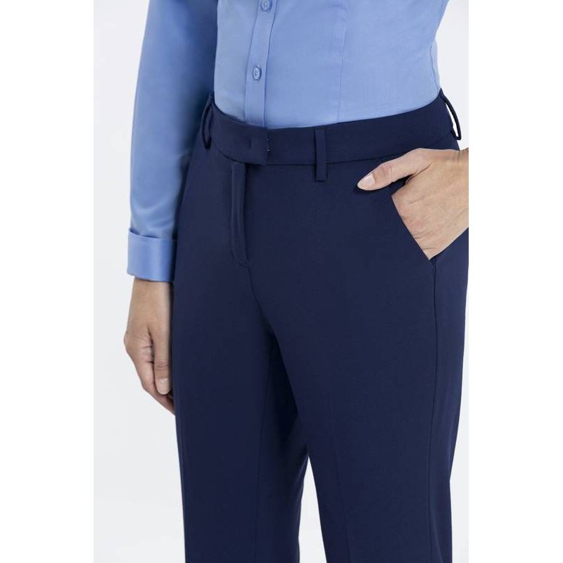Pantalon Femme Premium, Taille Haute, Jambe Etroite Avec Pli, Confort  Bi-Stretch