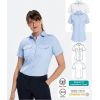 Chemisier Pilote Femme, Manches Courtes, Regular Fit, Easy Care, Stretch