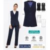 Gilet de Tailleur Femme Premium, Coupe Confort, 4 Boutons