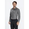 Chemise Homme, Regular Fit, Col Kent, Stretch, Gris