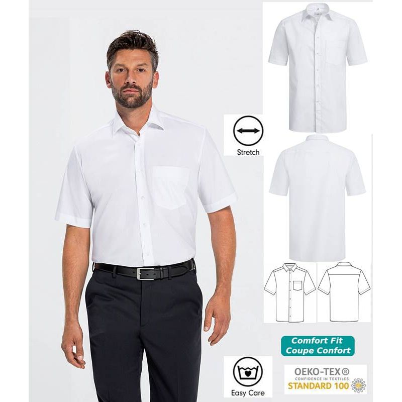 Homme chemise blanche manche courte vaskets blanches casual style