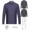 Chemise Homme Look Denim, Col à Pointes Boutonnées, Stretch