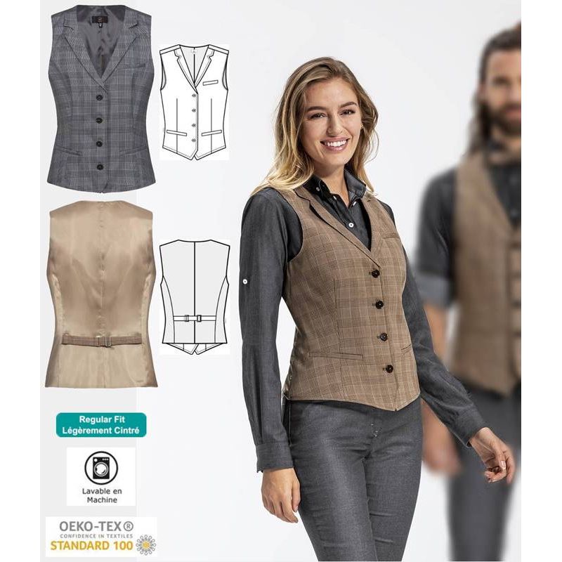 gilet tissu femme