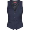 Gilet de Tailleur Femme, Tissu Régulation Thermique, Bleu Foncé