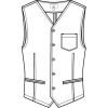 Gilet Homme Chino, Croquis