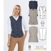 Gilet Casual Femme, Coton et Stretch, Chic et Décontracté