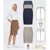 Jupe Casual Femme, Coton et Stretch, Chic et Décontracté