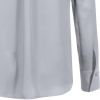 Chemisier Chiffon, Manchette large, Gris argent, Dos