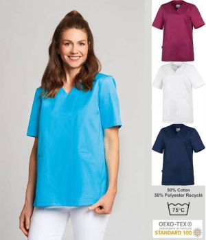 Blouse Médicale Femme, Coupe Tendance, Tissu Durable 