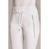 Pantalon Blanc Femme Tendance, grande fermeture zip