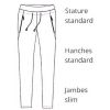 Pantalon Blanc Femme Tendance, Croquis