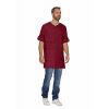 Blouse Homme 7/8ème, Manches Longues Retroussables, Rouge Empire