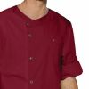 Blouse Homme 7/8ème, Rouge Empire, Boutons Pressions