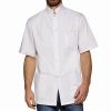 Tunique Homme Tendance, Blanc, Col Officier