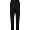 Pantalon Homme, Tissu 100% Polyester Sergé Doux, Noir