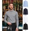 Polo Homme Manches Longues, Chic et Décontracté, Coton et Stretch