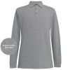 Polo Homme Manches Longues, Gris chiné