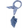 Foulard femme rayures bleu et gris, lavable