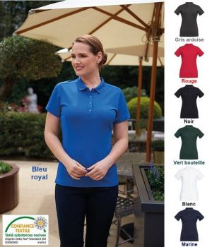 Polo Femme Performance, 100% Polyester, Entretien Facile, Séchage rapide