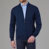 Cardigan Homme, Fermeture par Zip, Marine