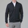 Cardigan Homme, Fermeture par Zip, Anthracite