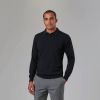 Polo Homme, Manches Longues, Noir