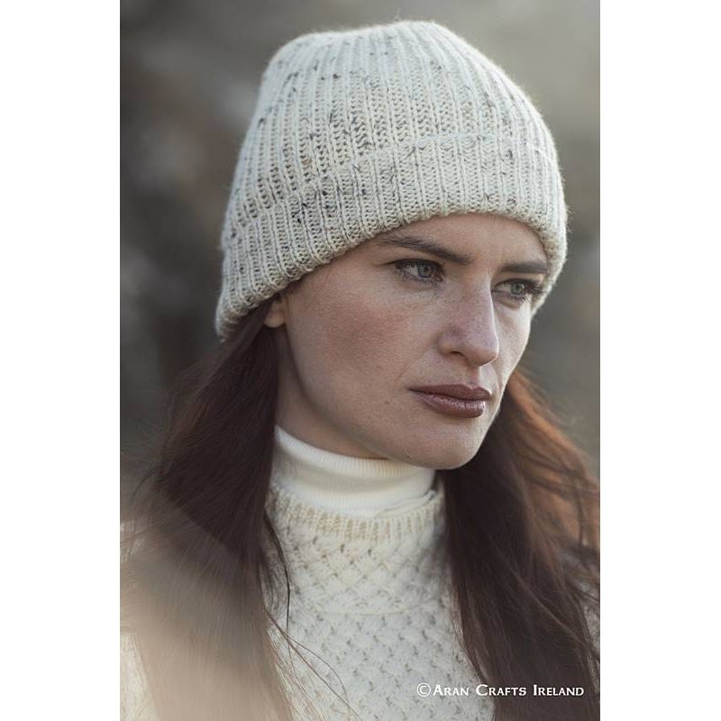 Bonnet irlandais chaud pure laine Aran Crafts