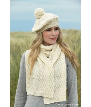 Bonnet Irlandais Tam, Femme et Homme, 100% Laine Merinos