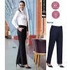 Pantalon Femme, Jambe droite, 2 poches latérales, 100% polyester