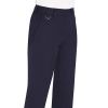 Pantalon Femme, Jambe droite, 2 poches latérales, Bleu Marine