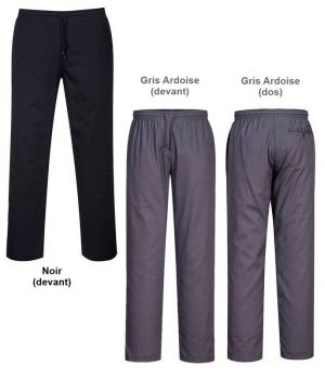 Pantalon cuisine professionnel coton/polyester-Homme/1669 - Pantalon -  Vêtements de cuisine professionnel