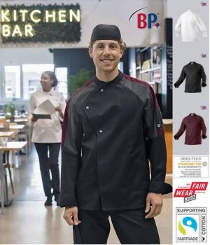 Veste de Cuisine Homme, Légère, Confortable, Grande Liberté de Mouvement