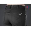 Pantalon Femme Noir, 2 poches revolver avec surpiqûre décorative