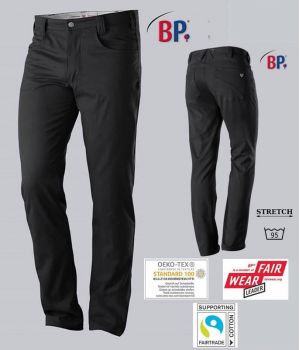 Jean 5 poches Noir Homme, Confort Stretch, Agréablement Léger