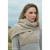 Superbe Echarpe Irlandaise Femme, Beige chiné