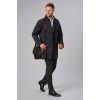 Manteau Homme, 5 boutons avec Zip, Noir