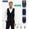 Gilet de Costume Homme, Qualité Premium, Bi-Stretch, Coupe Regular