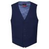 Gilet de Costume Homme, Qualité Premium, Bleu Italien