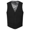 Gilet de Costume Homme, Qualité Premium, Bi-Stretch, Noir