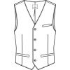 Gilet de Costume Homme, Qualité Premium, Croquis