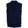 Gilet Homme sans Manches, Fermeture Zip, Marine