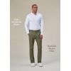 Pantalon Chino Homme Olive, présenté avec Polo Frederick