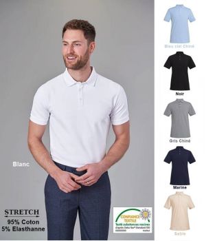 Polo Homme Chic et Décontracté, Confort du Coton, Flexibilité du Stretch