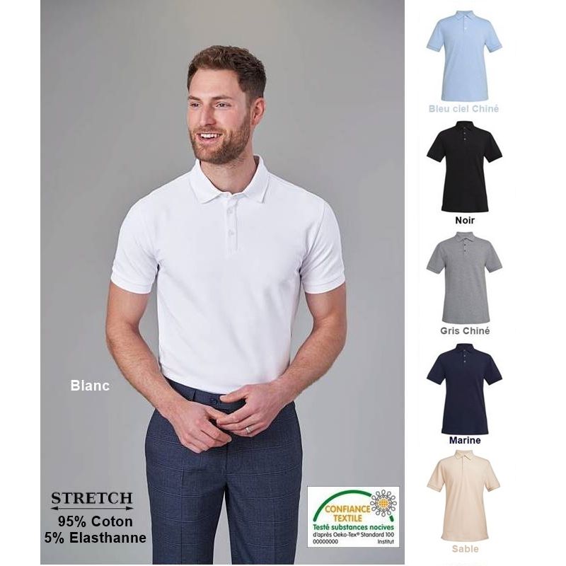 Polo Homme Chic et Décontracté, Confort du Coton, Flexibilité du Stretch